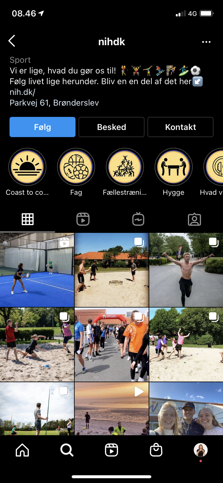 Nordjyllands Idrætshøjskole på Instagram